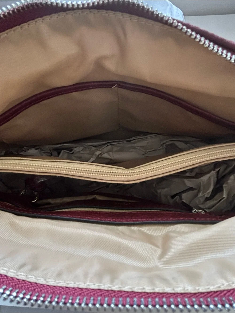 New Lady Conceal Carry Crossbody Bag Burgundy Large Jessica Satchel Gift